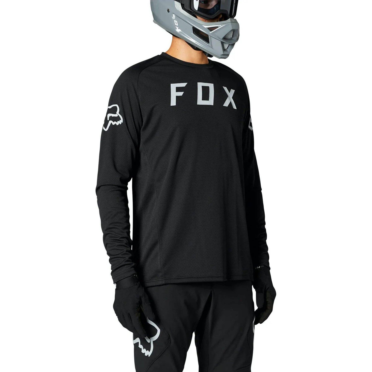 Fox Defend Long Sleeve Jersey - Black LRG