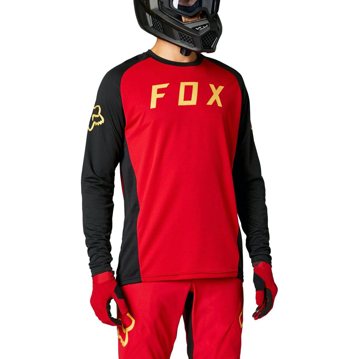 Fox Defend Long Sleeve Jersey - Chilli LRG