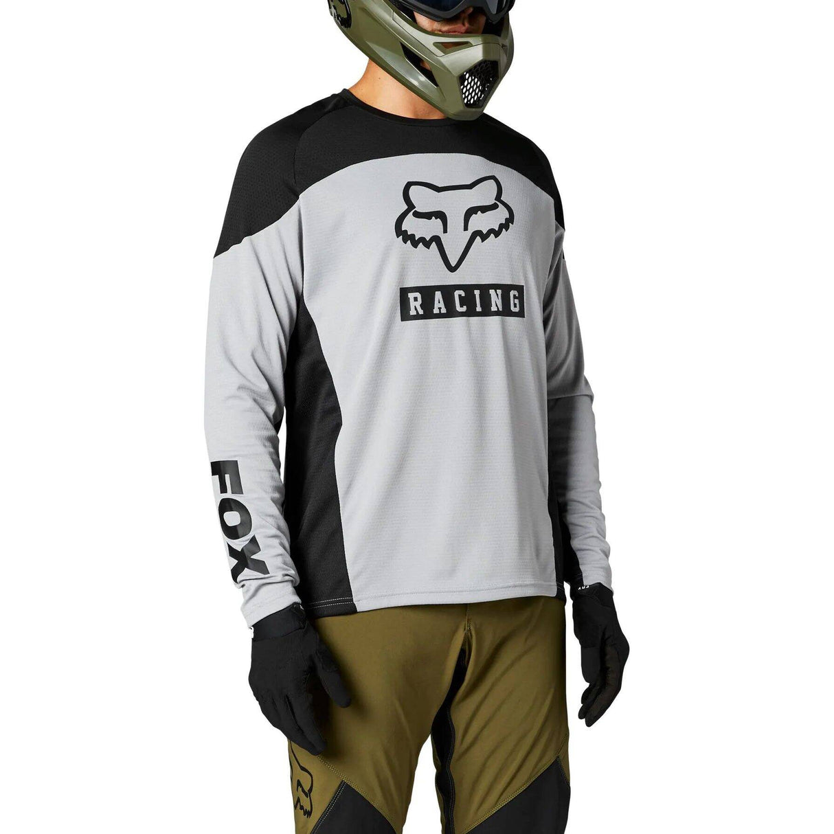 Fox Defend Long Sleeve Jersey - Steel Grey XL