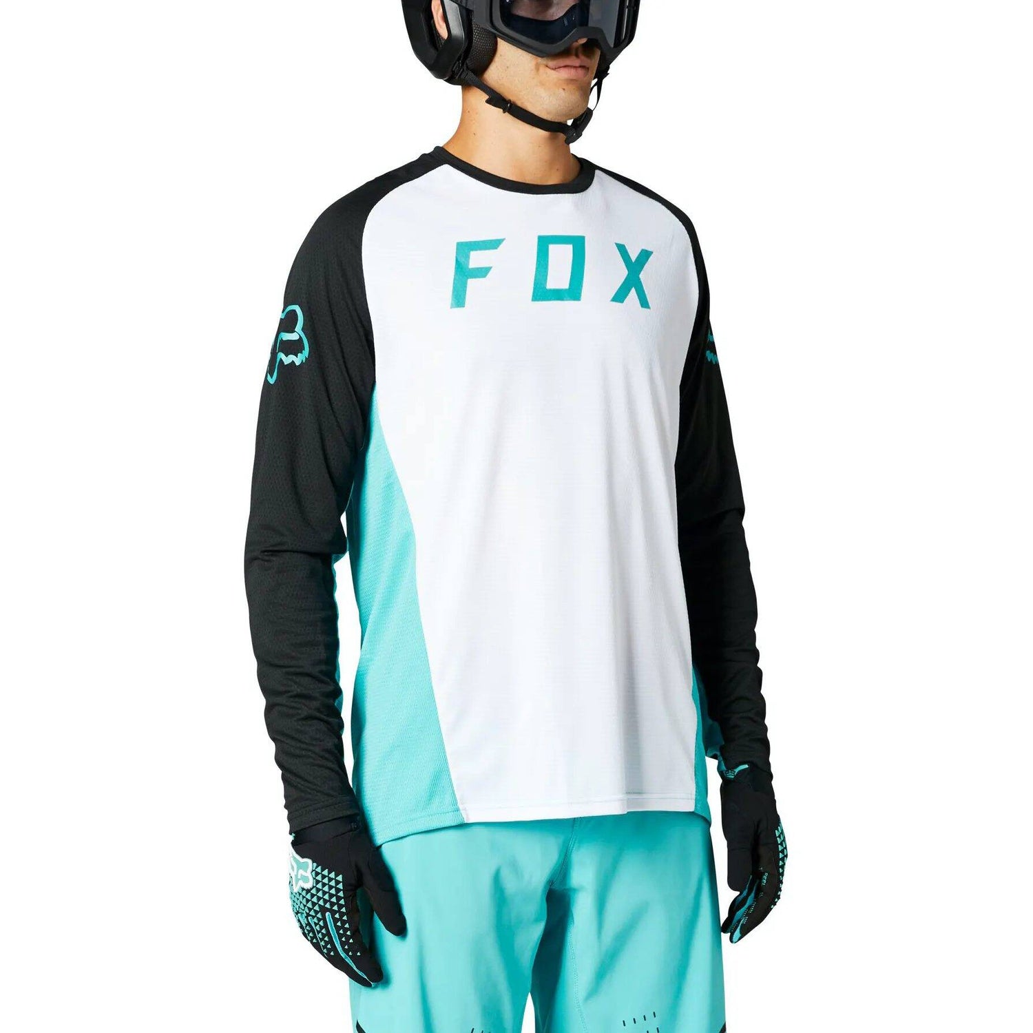 Fox Defend Long Sleeve Jersey - White SML