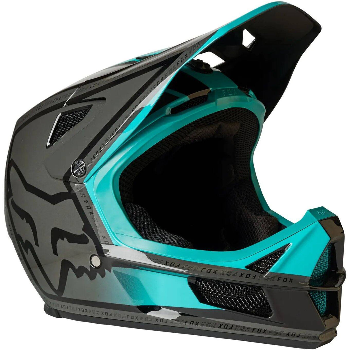Fox Rampage Comp Cali MIPS Full Face Helmet - Teal Lrg