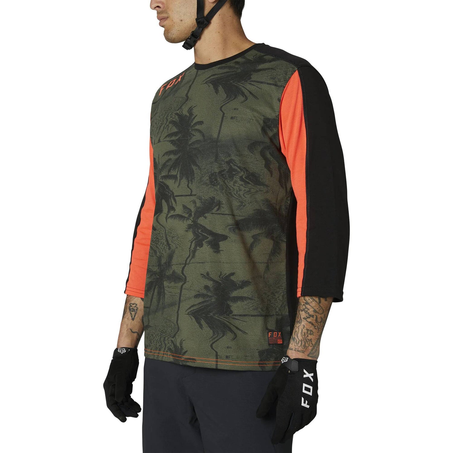 Fox Ranger DR 3/4 Sleeve Jersey - Olive Green