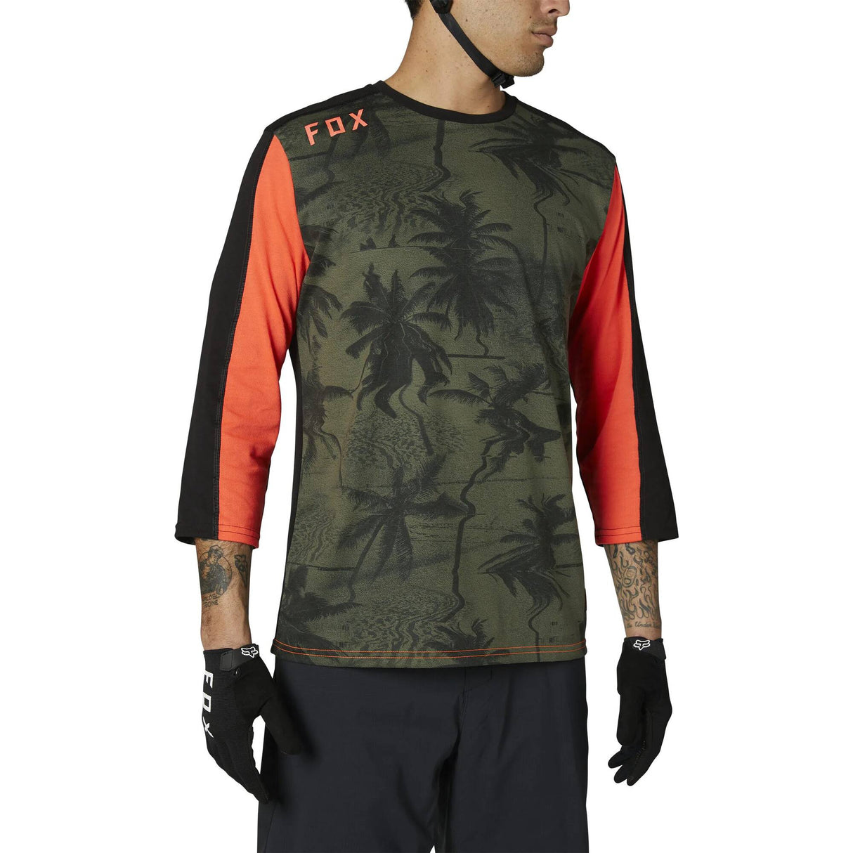 Fox Ranger DR 3/4 Sleeve Jersey - Olive Green MED