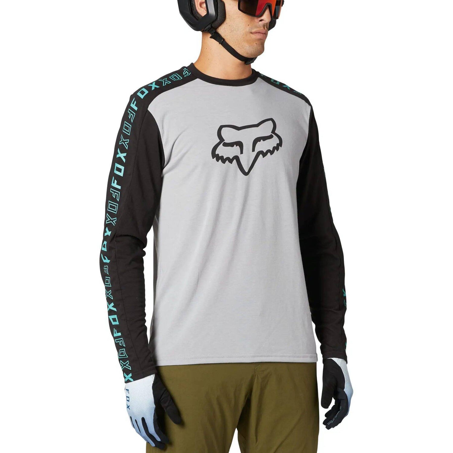 Fox Ranger DR Long Sleeve Jersey - Steel Grey MED