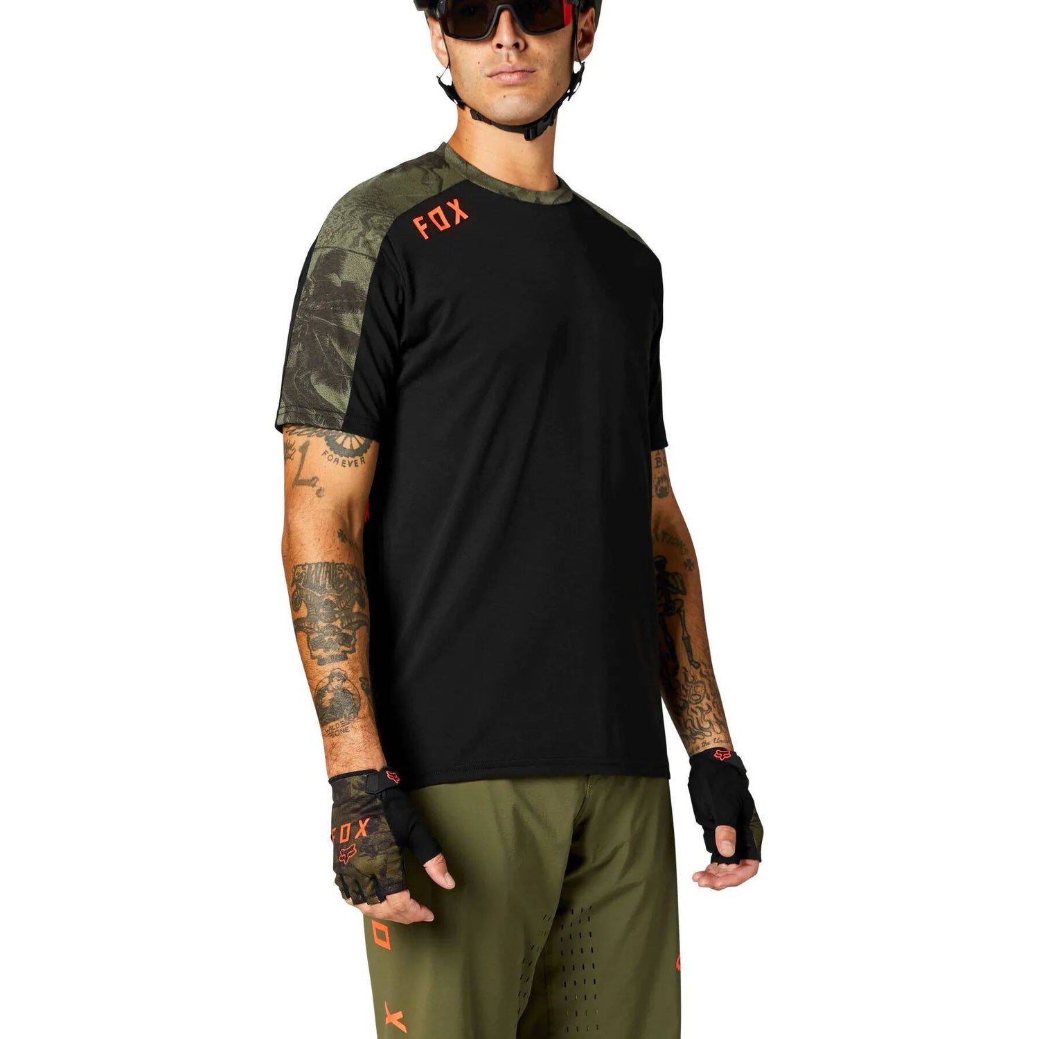 Fox Ranger DR Short Sleeve Jersey - Black/Camo
