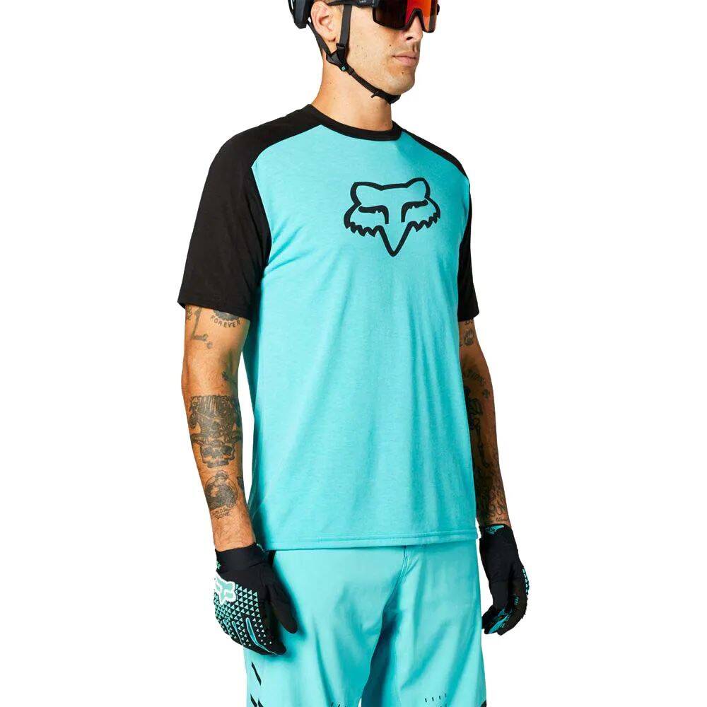 Fox Ranger Fox Head Short Sleeve Jersey - Teal