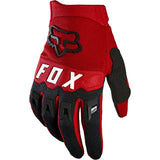 Fox Dirtpaw Youth Protective Gloves - Flame Red Medium
