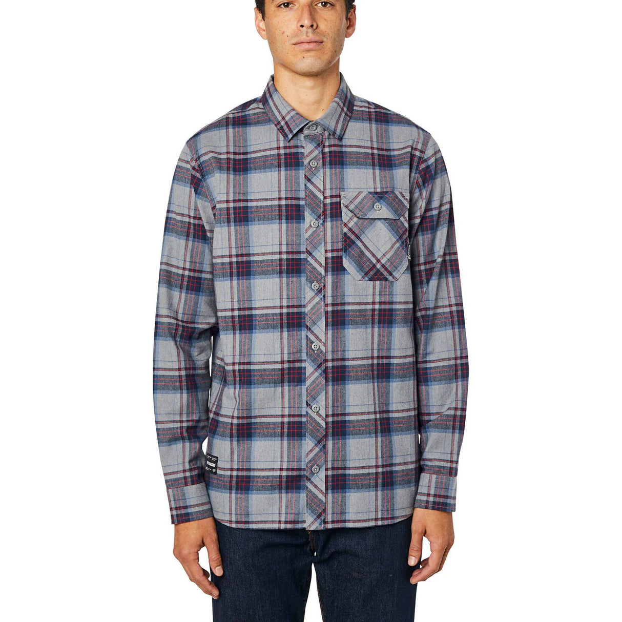 Fox Gamut Stretch Flannel Shirt - Heather Graphite