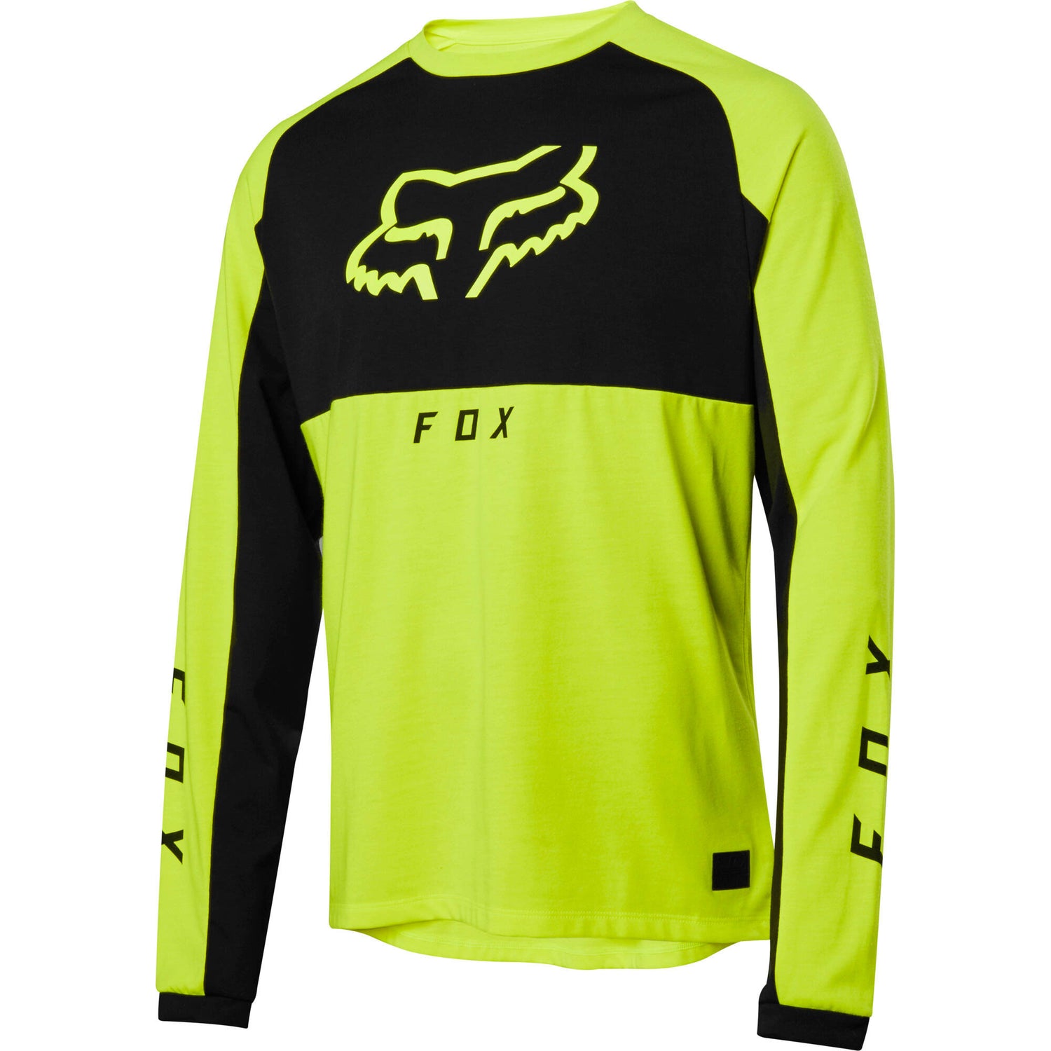 Fox Ranger DR Mid Long Sleeve Jersey - Day Glow Yellow LRG