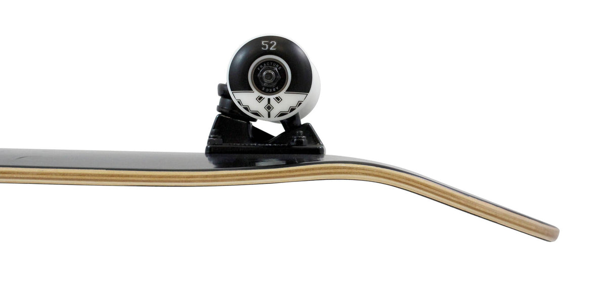 Fracture Fade Mini Complete Skateboard - Black 7.25''