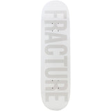 Fracture Fade Skateboard Deck - White 8.25''