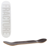 Fracture Fade Skateboard Deck - White 8.25"
