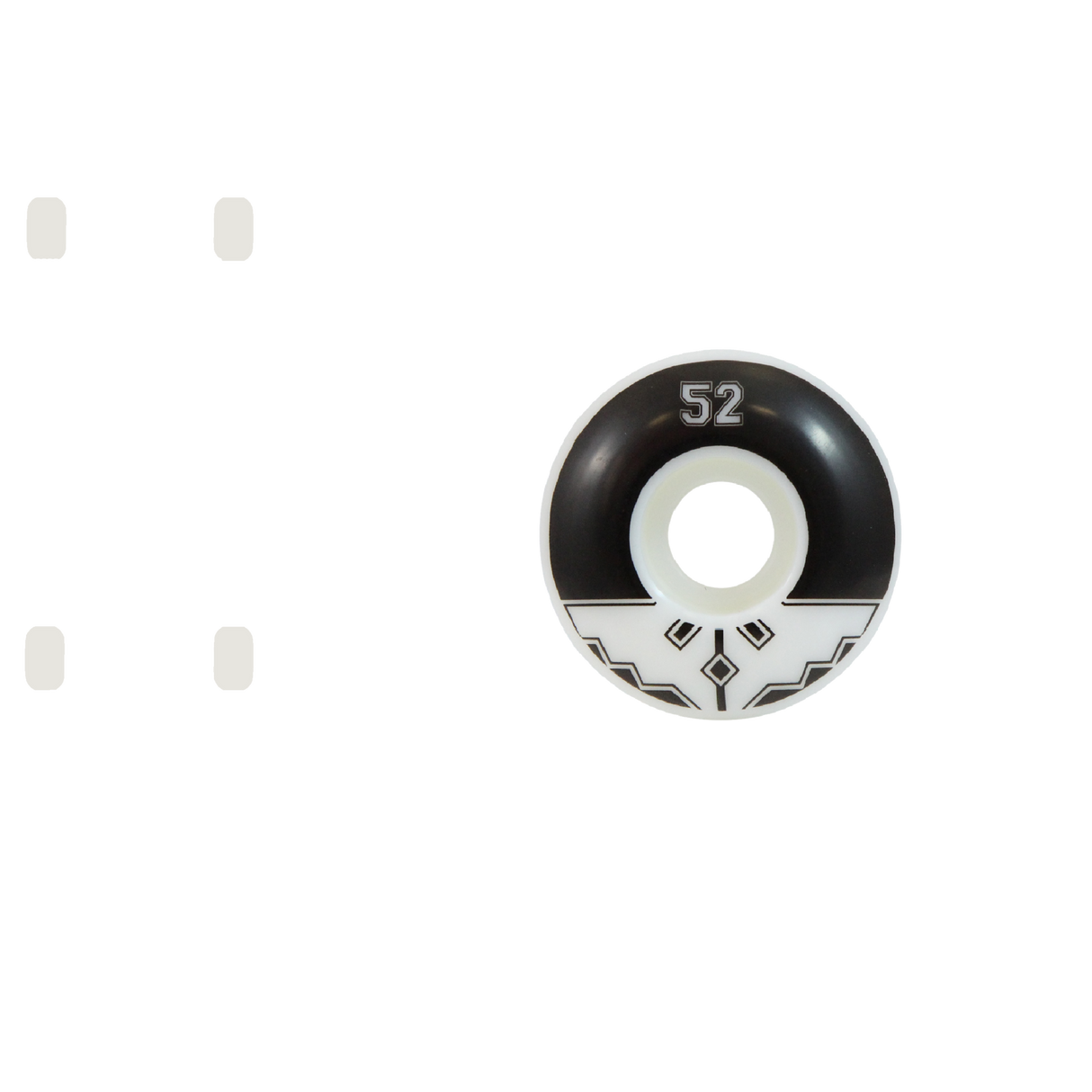 Fracture Uni Classic Skateboard Wheels - Black 52mm