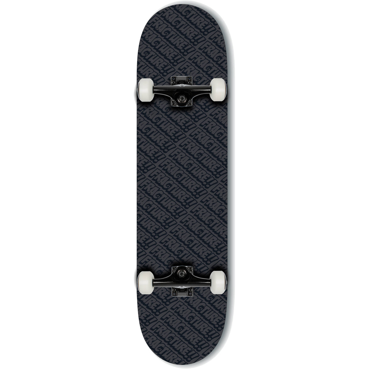 Fracture All Over Comic Mini Complete Skateboard - Black 7.25'' 