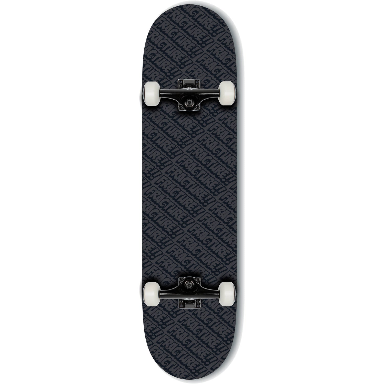 Fracture All Over Comic Complete Skateboard - Black 8''