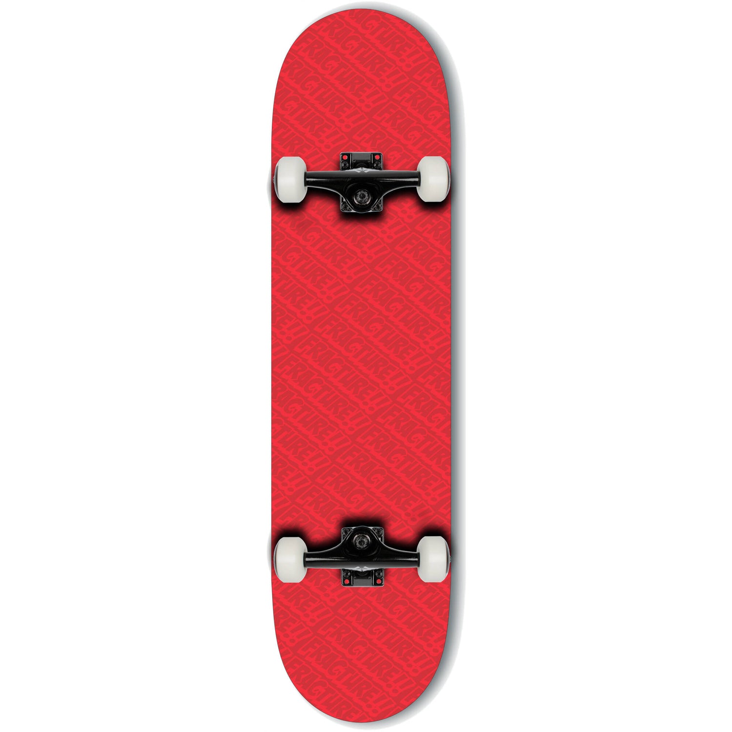 Fracture All Over Comic Complete Skateboard - Red 7.75''