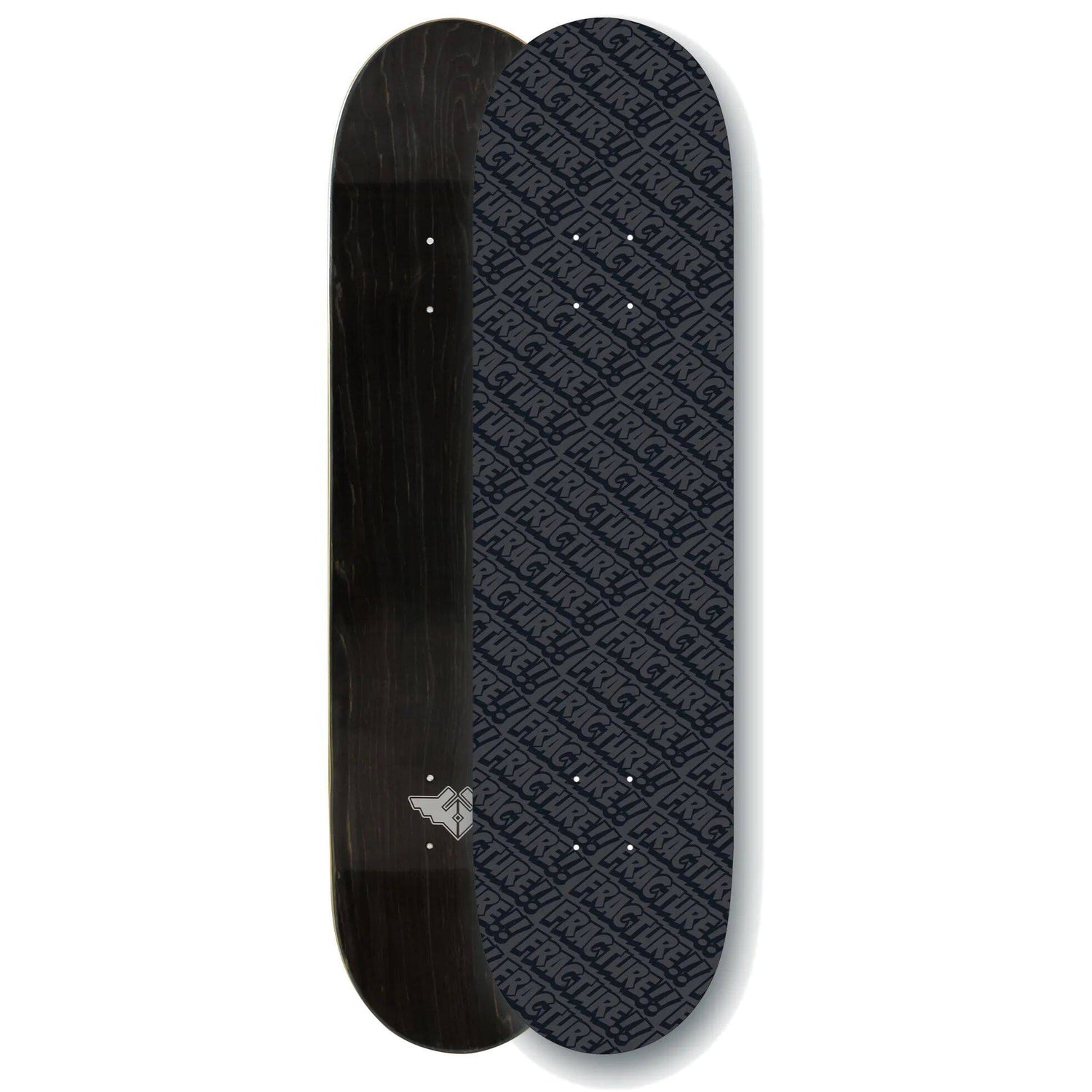 Fracture All Over Comic Skateboard Deck - Black 8"