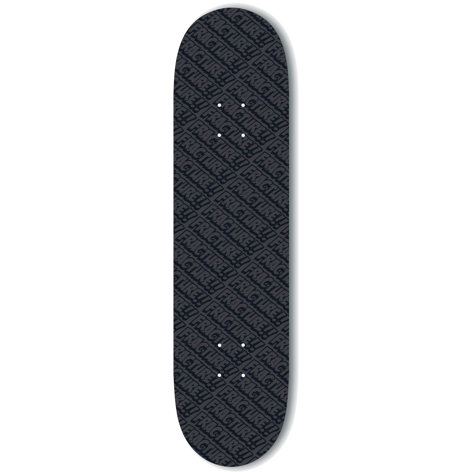 Fracture All Over Comic Skateboard Deck - Black 8.5''