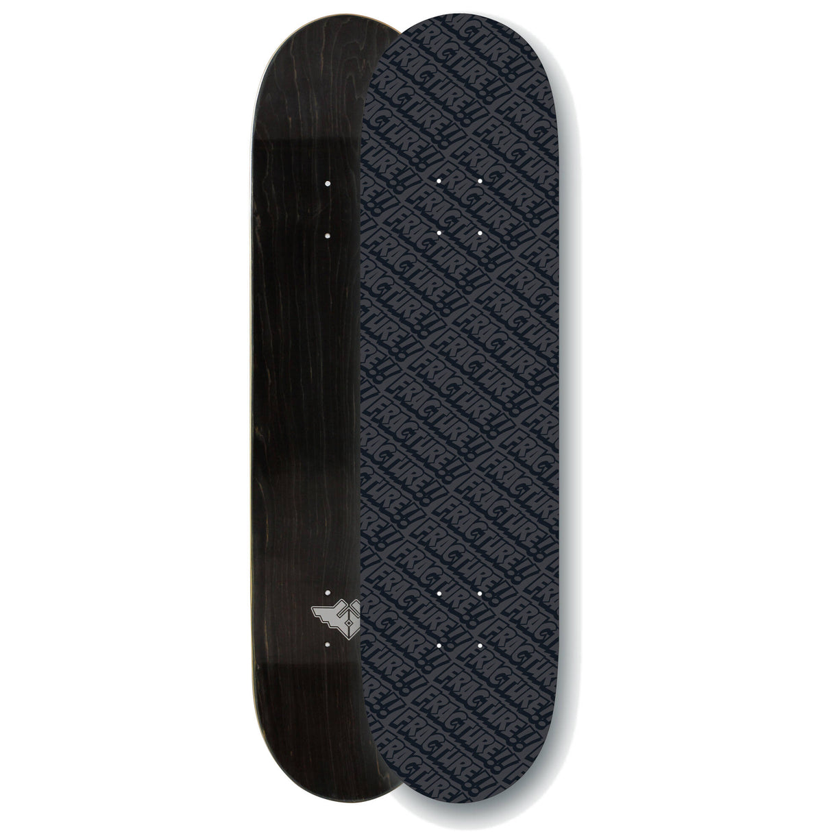 Fracture All Over Comic Skateboard Deck - Black 8.5''