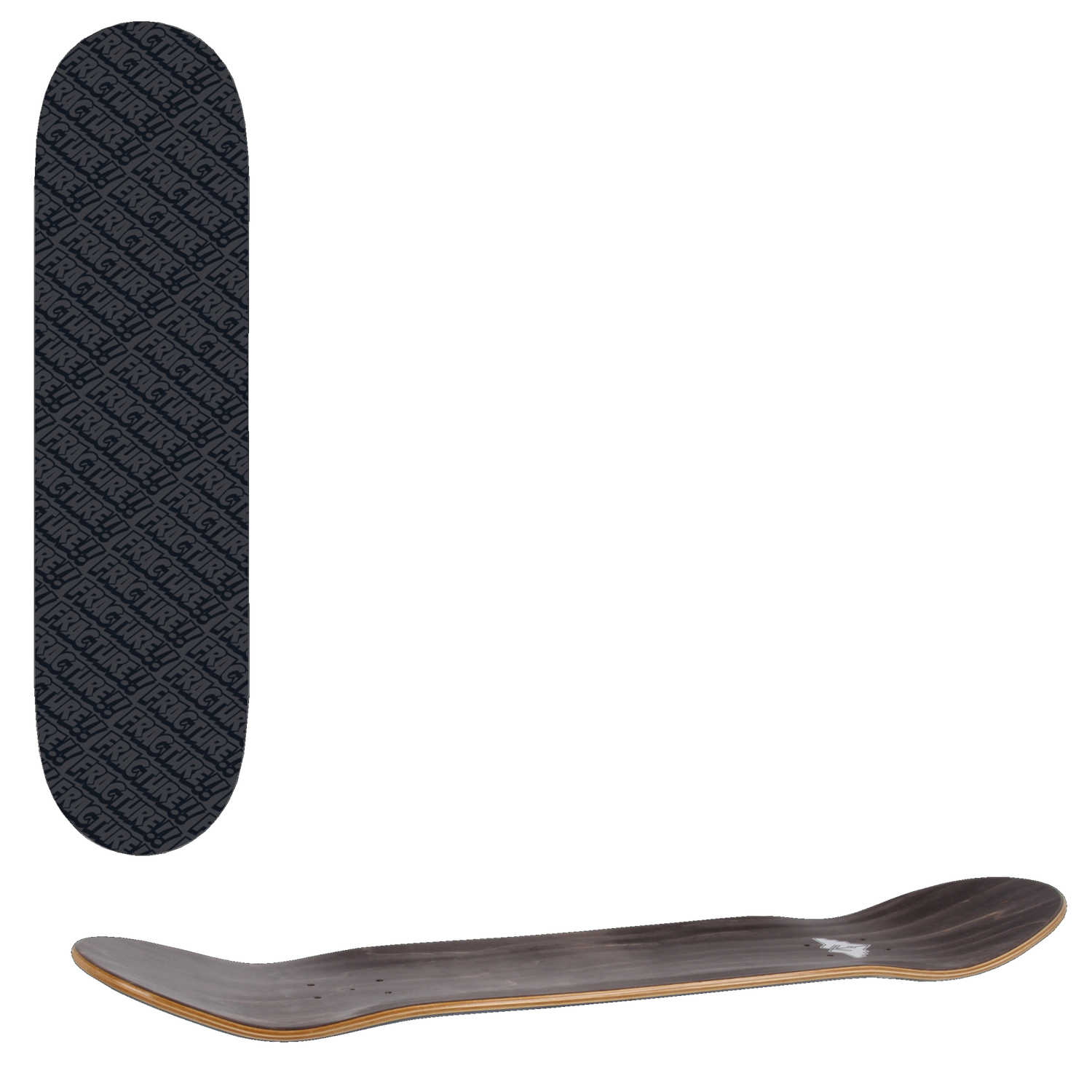 Fracture All Over Comic Skateboard Deck - Black 8.5''