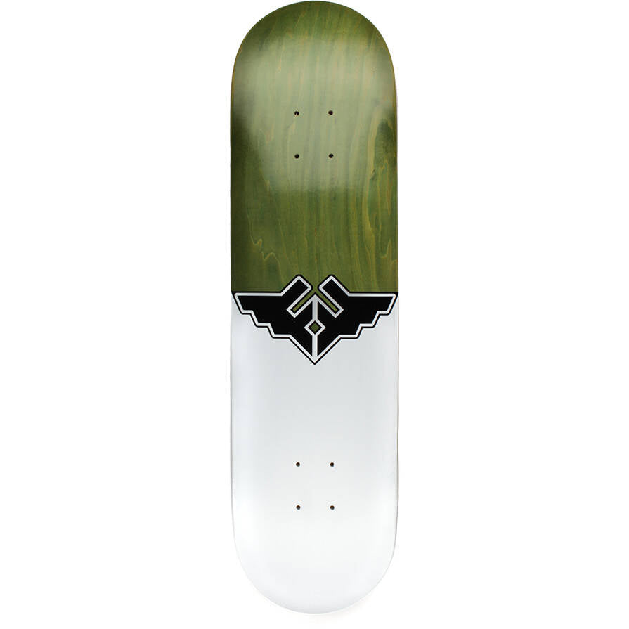 Fracture Wings V1 Skateboard Deck - Green 8''