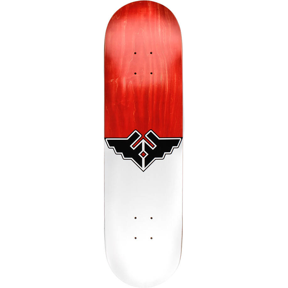 Fracture Wings V1 Skateboard Deck - Red 8''