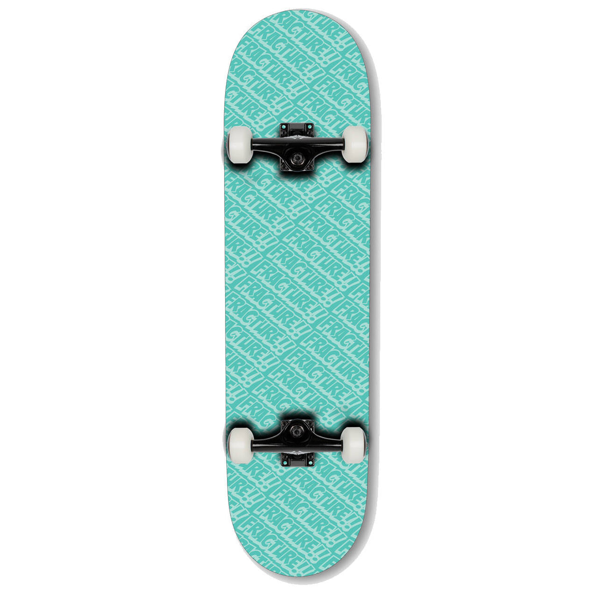 Fracture All Over Comic Complete Skateboard - Green 8.25''