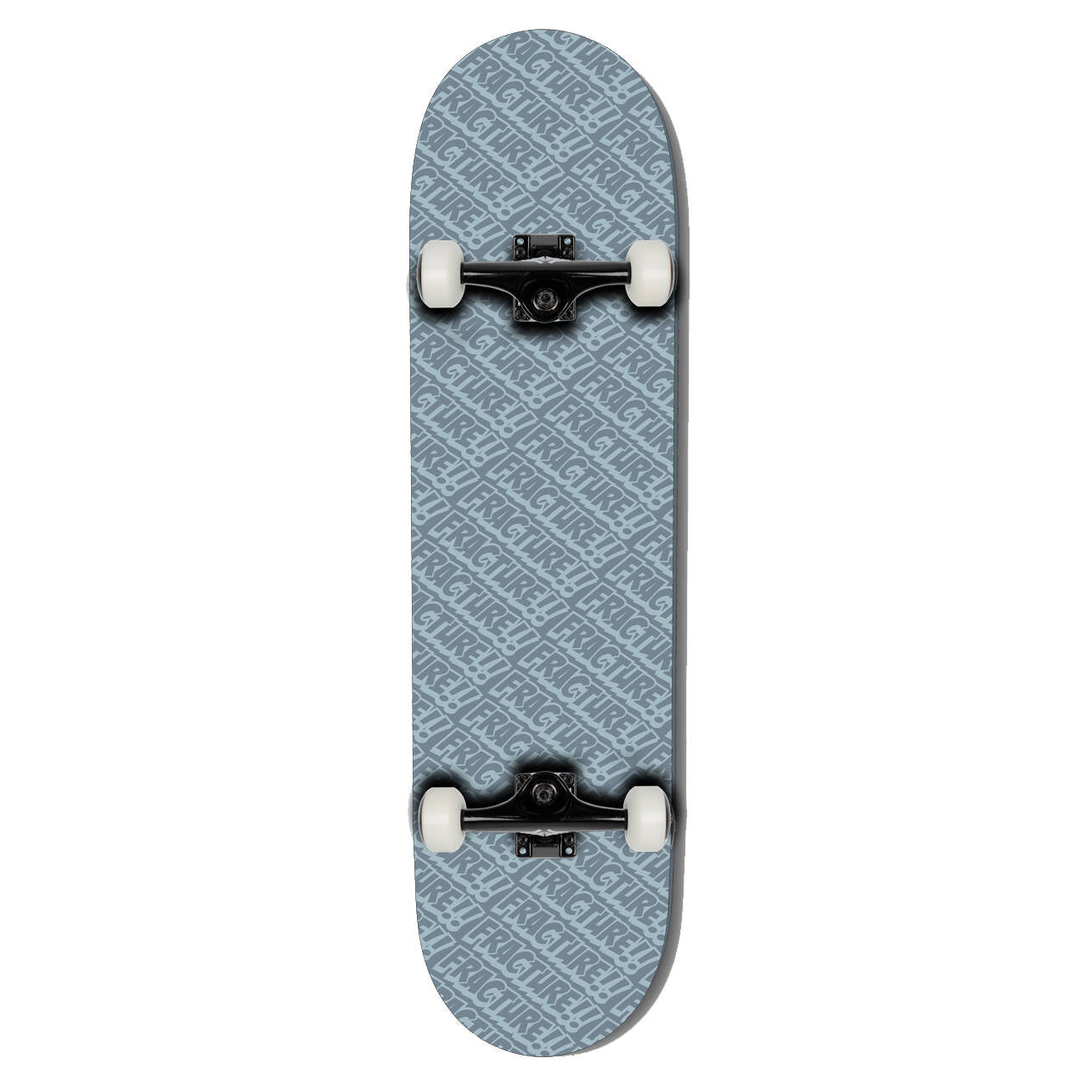 Fracture All Over Comic Complete Skateboard - Grey 8.25''