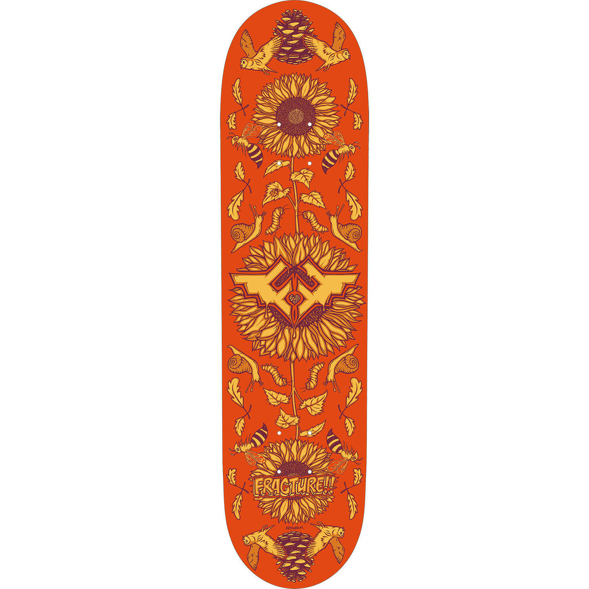 Fracture x Adswarm 2 Skateboard Deck - The Golden Ratio 8"