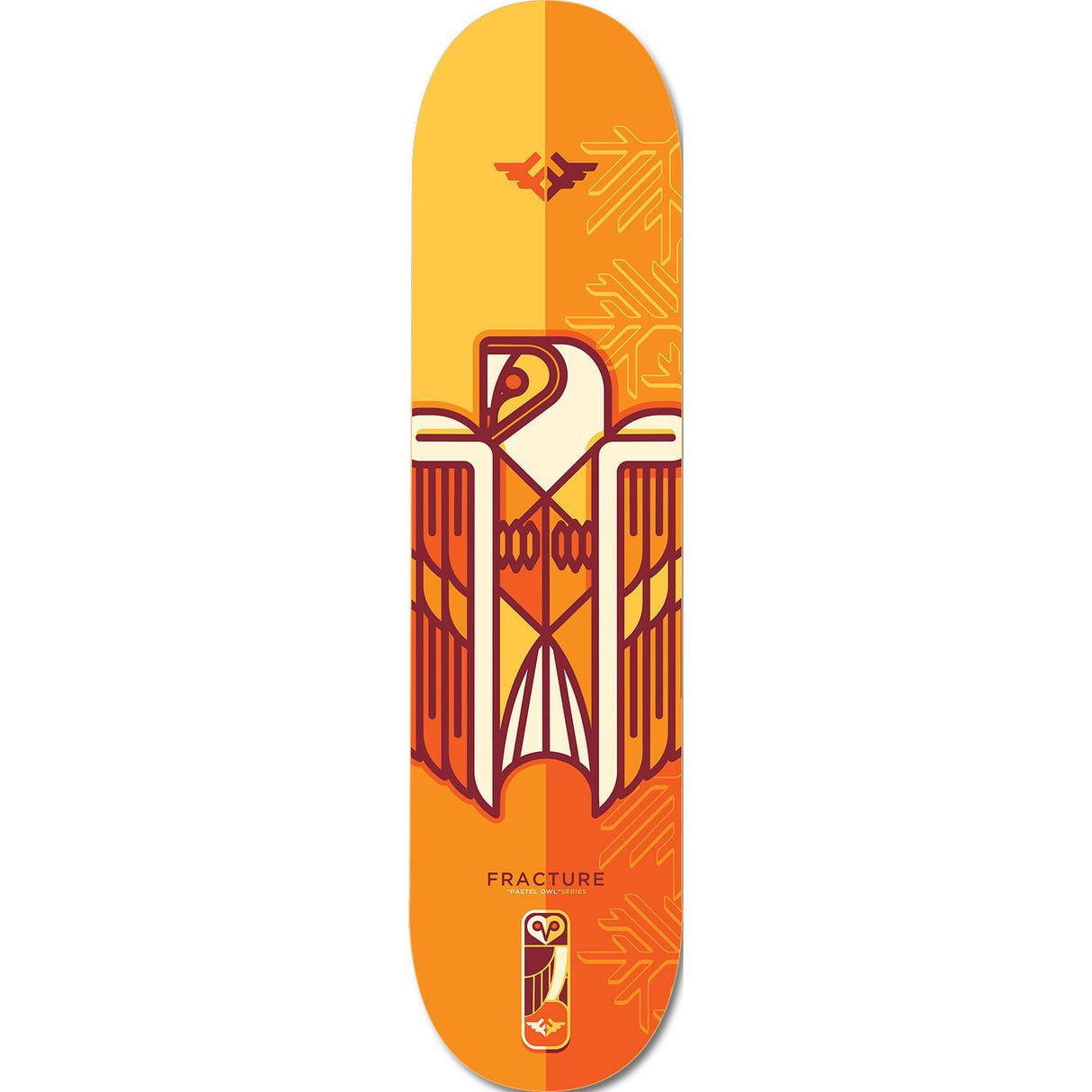 Fracture x Jono Wood Skateboard Deck - Yellow 7.75"
