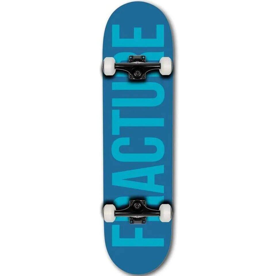 Fracture Fade Complete Skateboard - Blue Teal 8.25''