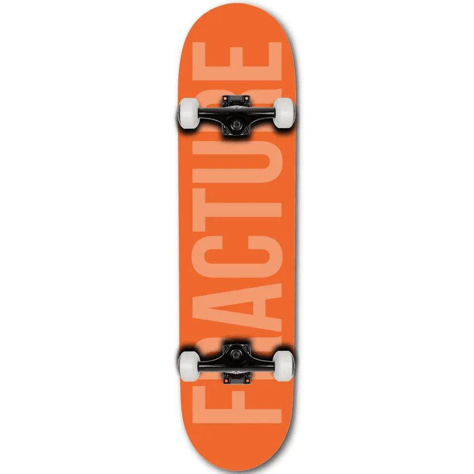 Fracture Fade Complete Skateboard - Orange 8''