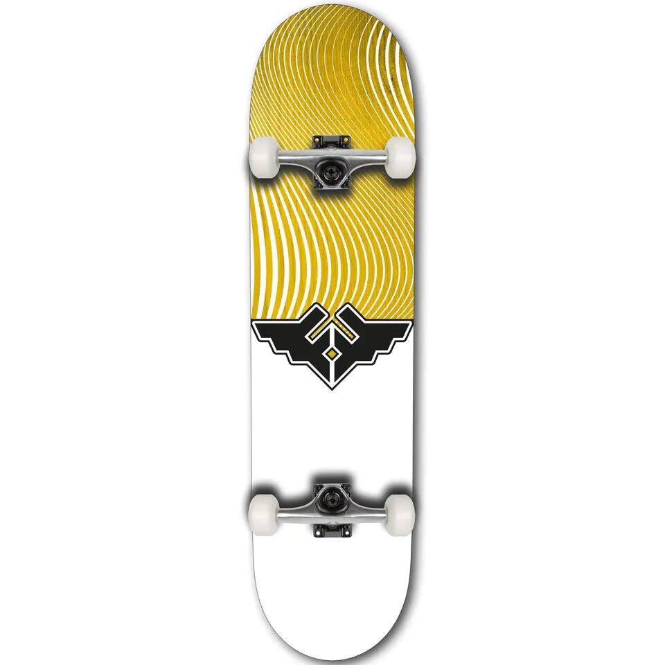 Fracture Wings V4 Complete Skateboard - Yellow 8''