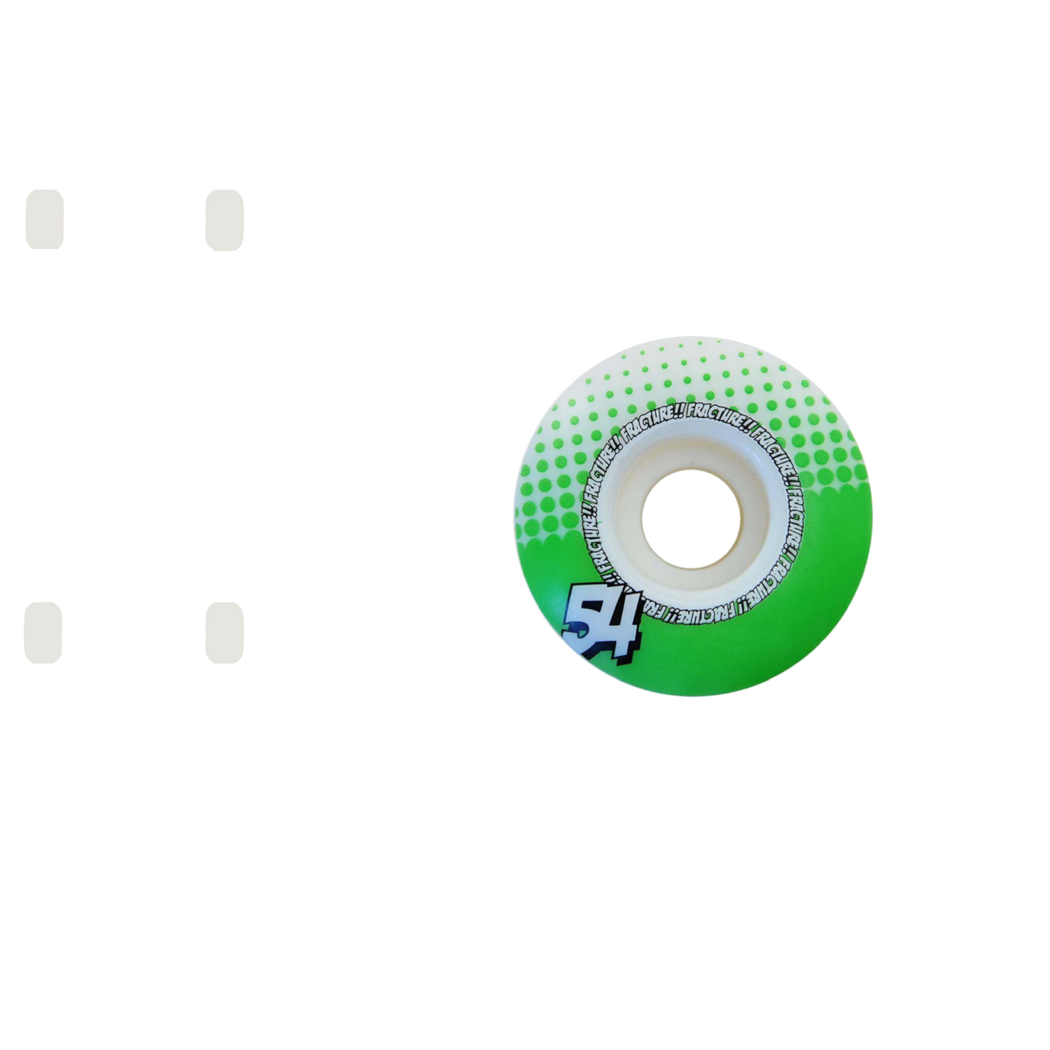 Fracture Drops Skateboard Wheels - Green 54mm