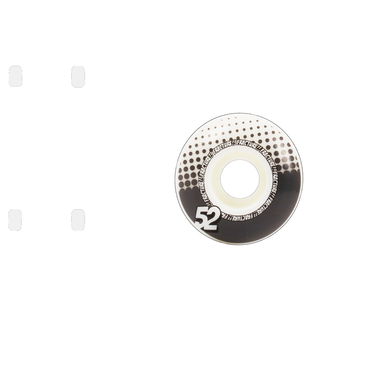 Fracture Drops Skateboard Wheels - Grey 52mm (Pack of 4)