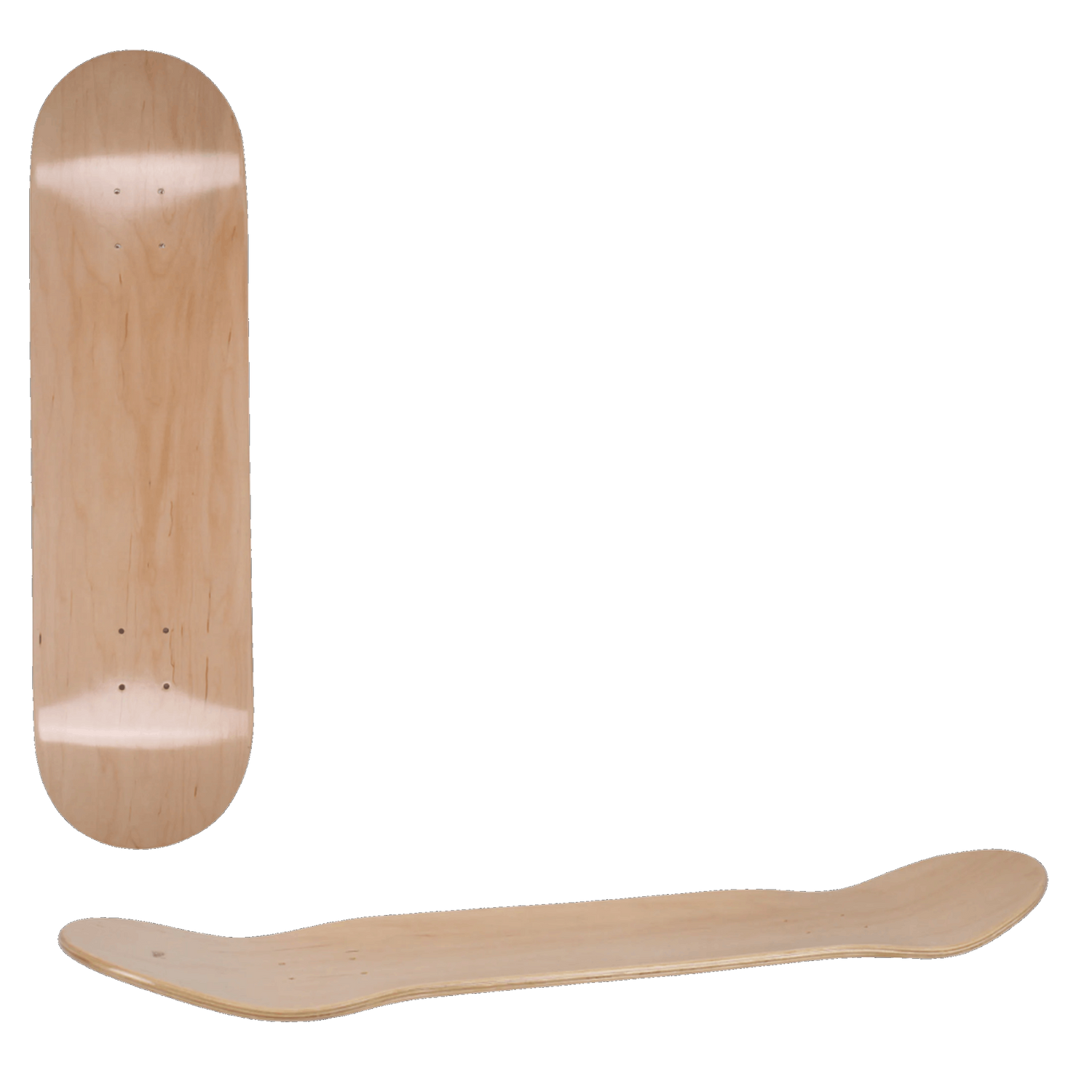 Fracture Classic Natural Skateboard Deck - 7.75"