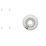 Fracture Comic Classic Skateboard Wheels 51mm - White