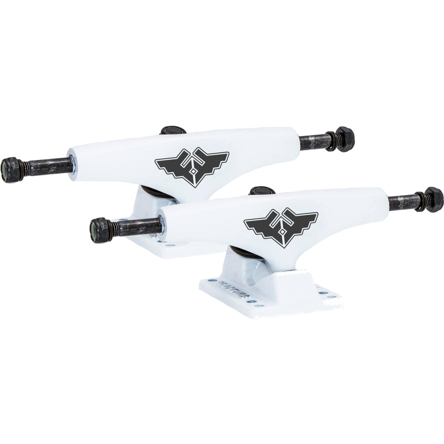 Fracture Wings Skateboard Trucks - White 5''