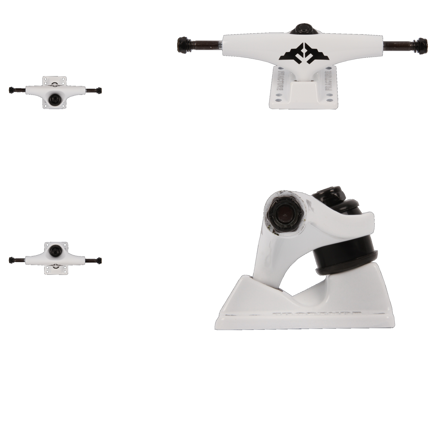 Fracture Wings Skateboard Trucks - White 5.25''