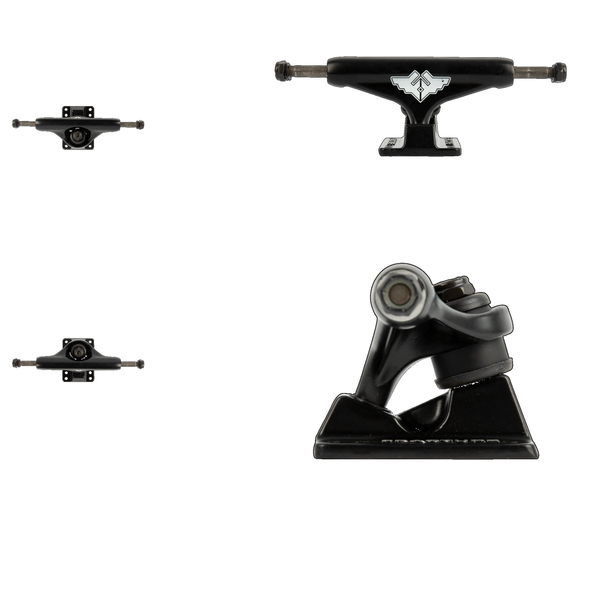 Fracture Wings V2 Skateboard Trucks - Black 5.5''