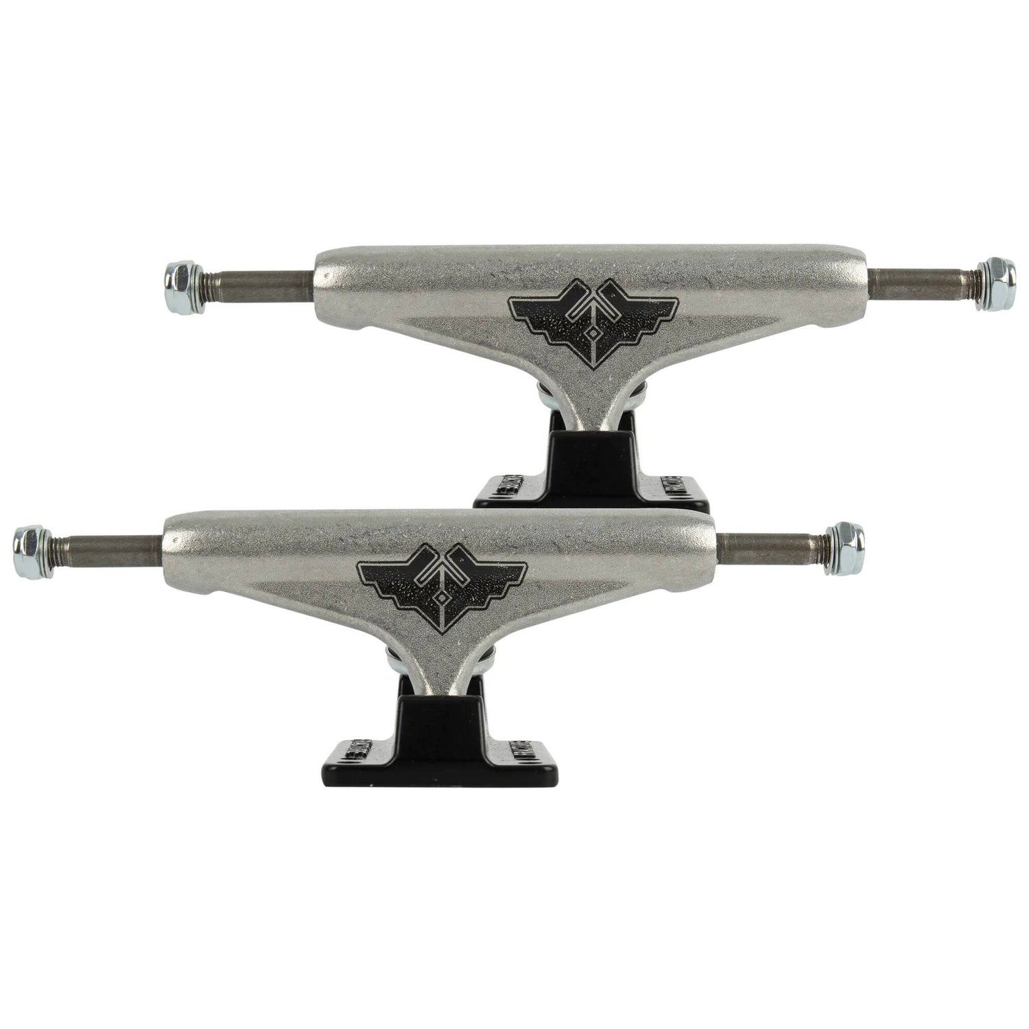 Fracture Wings V2 Skateboard Trucks - Black/Raw 5.25''