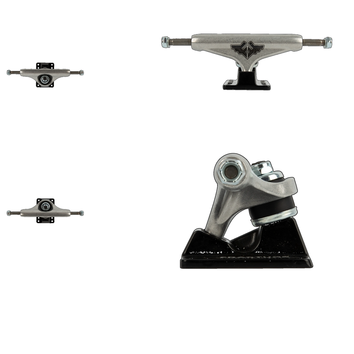 Fracture Wings V2 Skateboard Trucks - Black/Raw 5.25''