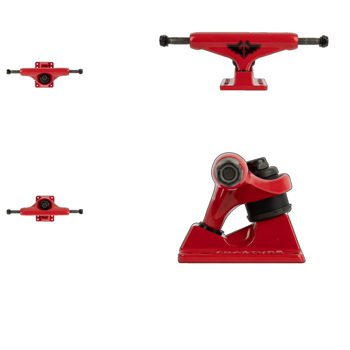Fracture Wings V2 Skateboard Trucks - Red 5.25''