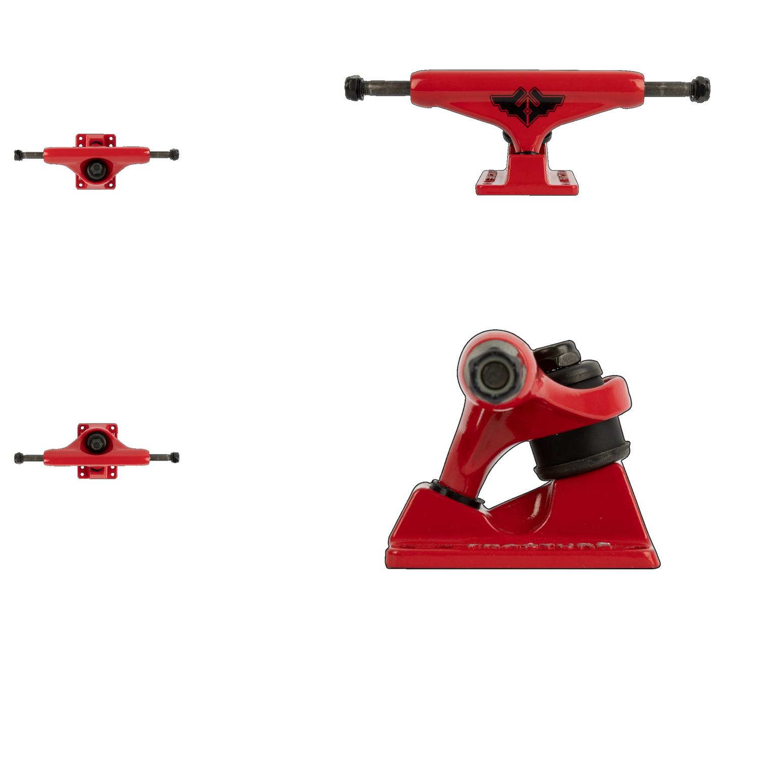 Fracture Wings V2 Skateboard Trucks - Red 5''