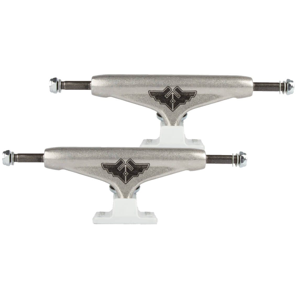Fracture Wings V2 Skateboard Trucks - White/Raw 5.5''