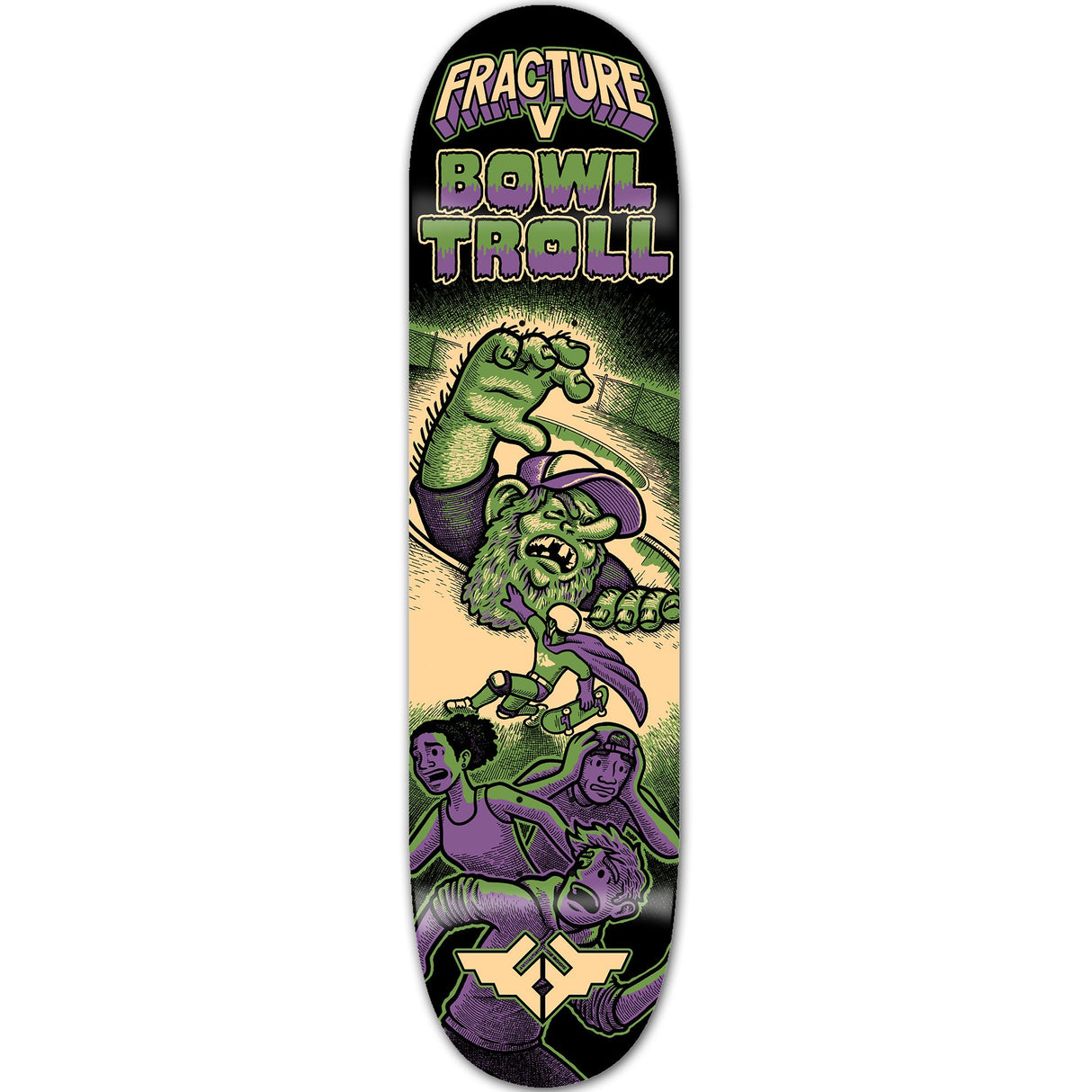 Fracture x Jon Horner Skateboard Deck - Bowl Troll 8.25''
