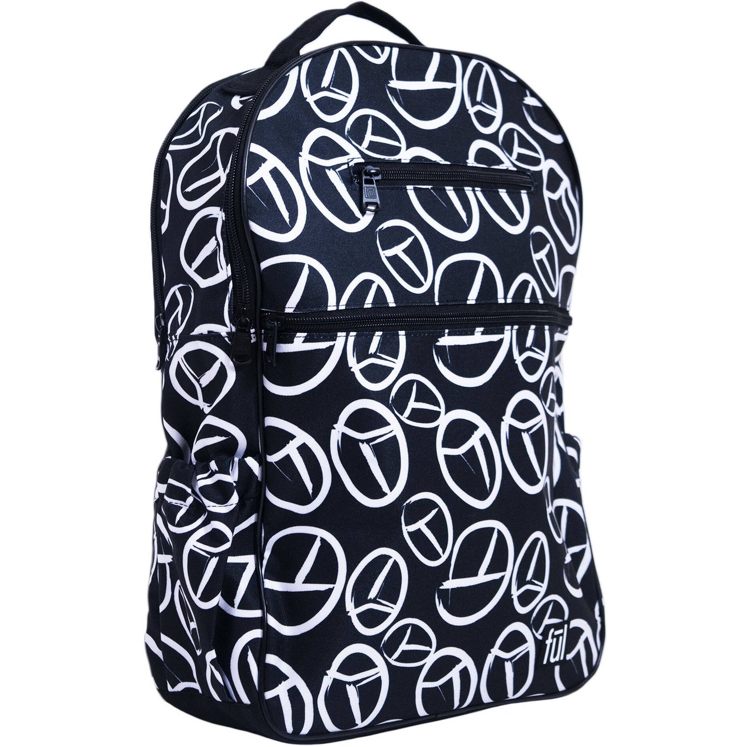 FUL Accra Backpack - Peace Sign Print