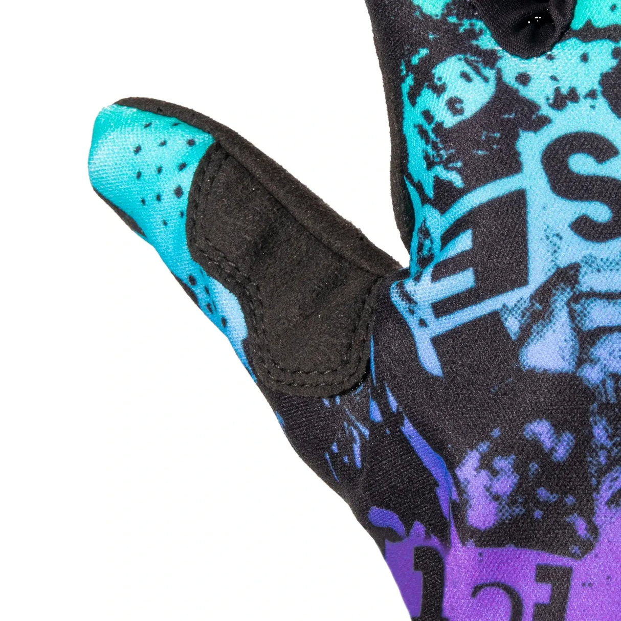 Fuse Protection Chroma Shred Protective Gloves - Purple/Teal Fade