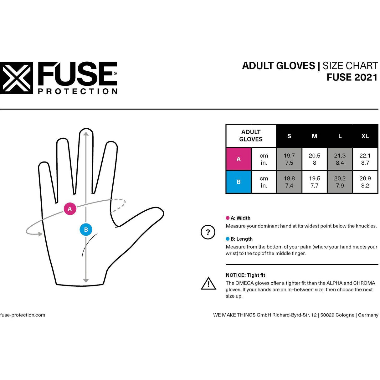 Fuse Protection Chroma Shred Protective Gloves - Purple/Teal Fade