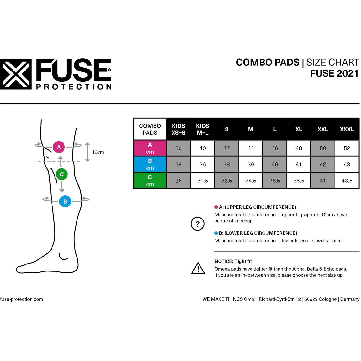 Fuse Protection Omega Knee/Shin/Whip Pads - Black/Neon Yellow
